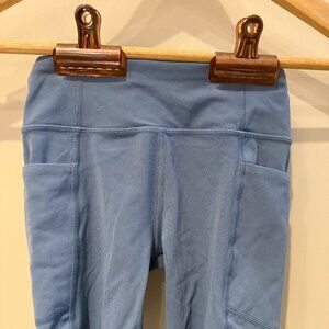 Athleta Girl Stash Your Treasures Bike Shorts | Gray Blue | Girls S/7